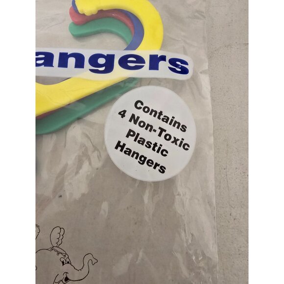 20 Kids Fun Hangers The Circus 4-Pack Non-Toxic Plastic Made in USA - Picture 8 of 9